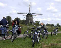 Windmills and bikes define Holland