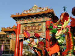 Chinatown Gate with Dragon Drums (Bangkok)